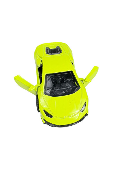 Toyaş Super Sports Car Metal Model Pull Drop Doors Opened Toy Car 10cm Green