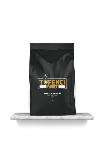 TÜFEKÇİ REŞİT Hatay Türk Kahvesi (KOYU) Çifte Kavrulmuş 1 Kg Antakya-kırıkhan...