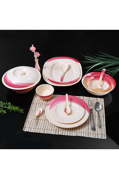 ROYALFORD 64 Piece Melamineware Dinner Set- RF8102