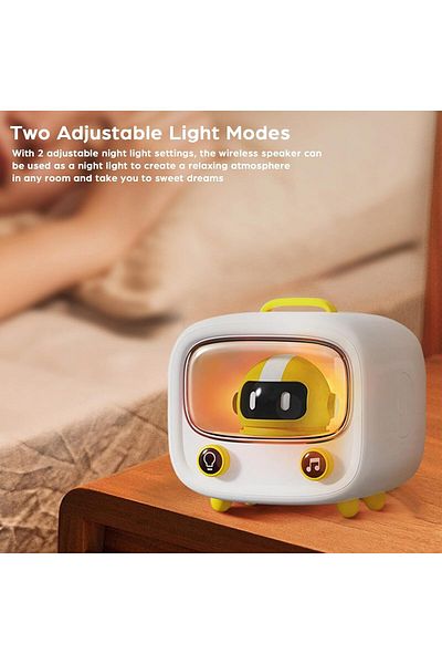 COOYA Bluetooth Speaker, Portable Cartoon Mini Wireless with Night Light, Loud Volume for Home