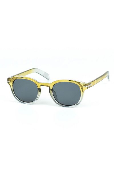 Di Caprio Unisex Green Uv400 Protection Oval Model Sunglasses