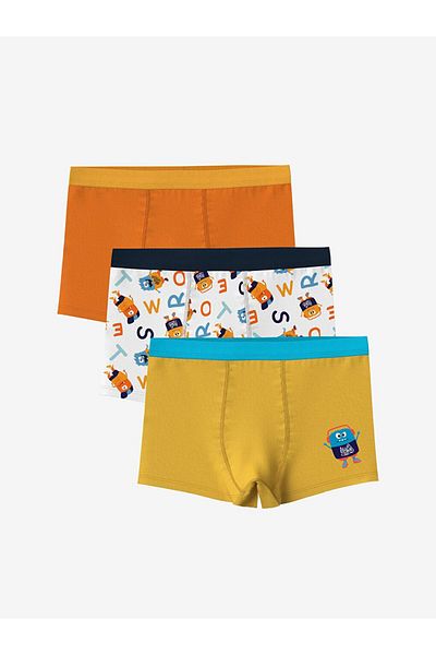 LC Waikiki LCW Kids Printed Boys Boxer 3-συσκευασία