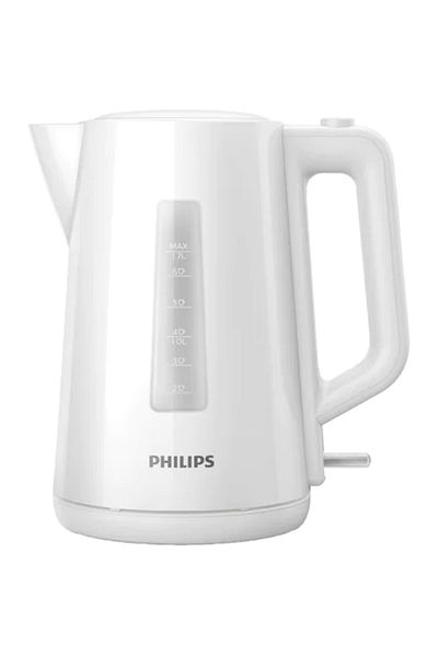 Philips Fierbator Philips HD9318/00, 1.7 L, capac cu resort, plastic, indicator luminos, Alb