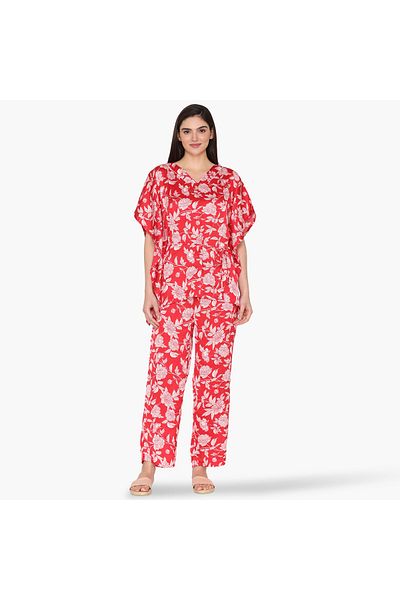 Zivame Zivame All-Over Floral Print Pyjama Set