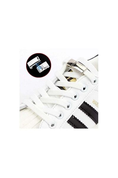 KunduraHane Magnetic Practical Laces - White - for Children and Adults