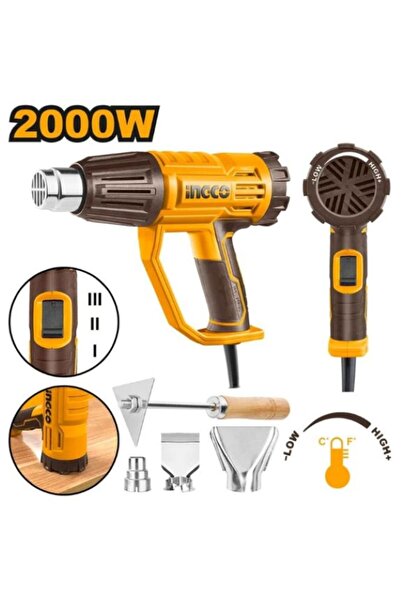 Ingco İNGCO SICAK HAVA TABANCASI 2 KADEMELİ 2000W