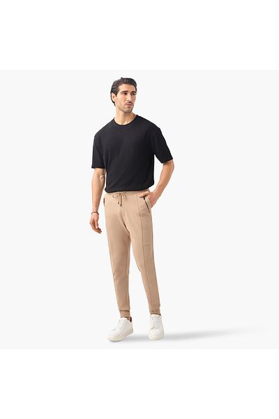 Iconic Panelled Slim Fit Joggers With Drawstring Closure And Pockets
