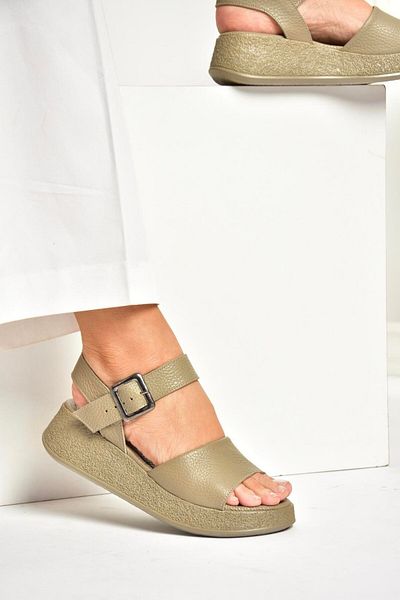 Fox Shoes P 555050203   Sandale de damă din piele naturală de nurcă