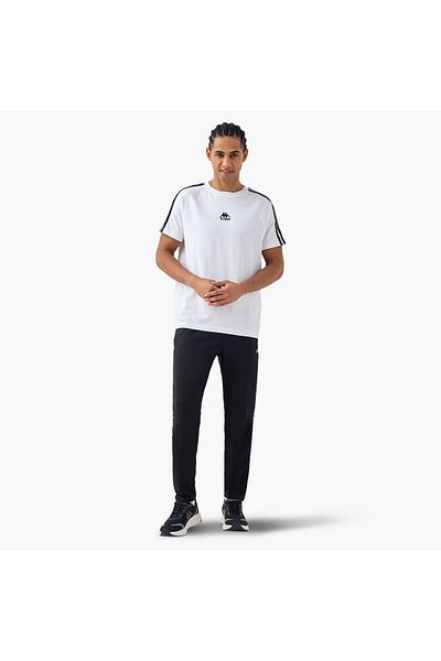 Kappa Panelled Jog Pants With Pockets And Drawstring Closure