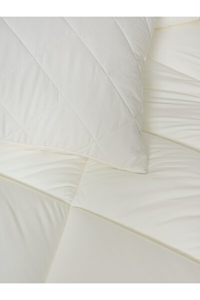 Cotton Box Softwash Double Duvet Set Ecru 180X200 Fitted Sheet