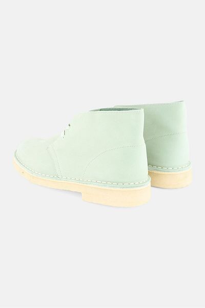 CLARKS Men Standard Lace Up Desert Ankle Boots, Green