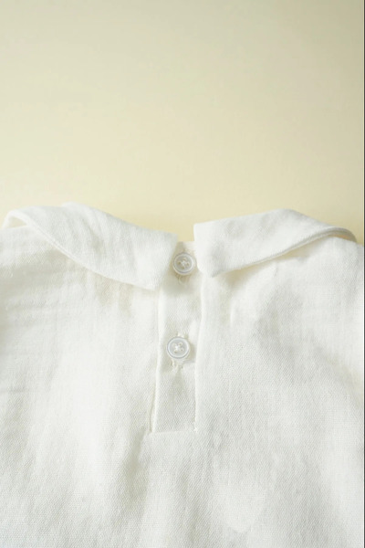 gumbuloy X İpek Atlas Kız Erkek Bebek Uzun Kollu Bebe Yaka Müslin Gömlek