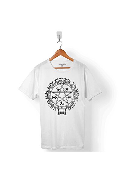 Kendim Seçtim Tricou unisex Pentagram Hellsing One Piece Naruto Anime imprima...