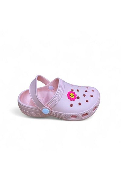CihanShoes Girl's Sabo Beach Pool Bath Daily Slippers & Sandals Powder Color