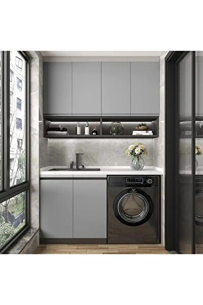 Viyens Buzdolabı ve Mutfak Kaplama Mat Folyo Antrasit 120 x 200cm