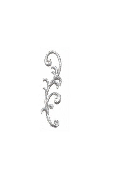 fema aksesuar Ütü İle Yapışan Gümüş İşlemeli Motif Patch En :4 CM Boy:14 CM(1...