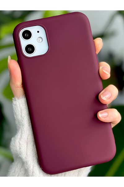 Go Aksesuar iPhone 11 Compatible Velvet Stain-Proof Liquid Silicone Launch Case