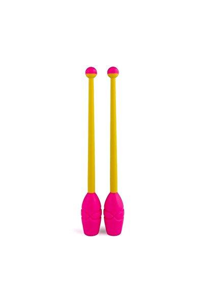 Gymo Birbirine Bağlanabilir Ritmik Cimnastik Labut 36.5cm Pembe-sarı