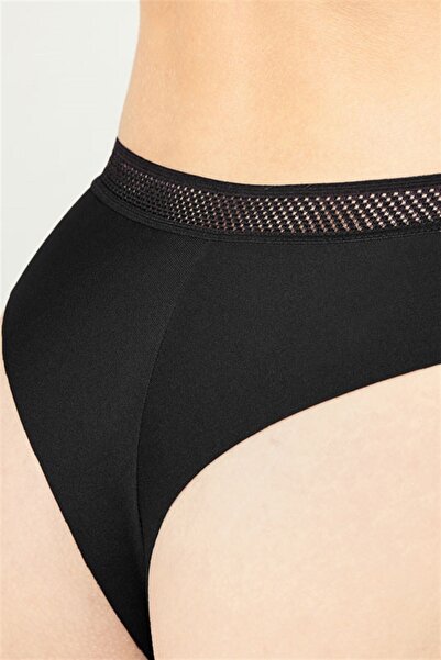 Cottonhill Basic Lazer Kesim File Lastikli Brezilya Külot 3'lü Paket - 4