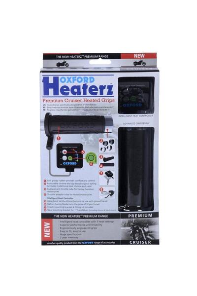 Oxford Motosiklet HotGrips Premium Cruiser V8 Anahtarli Elcik Isitma EL800
