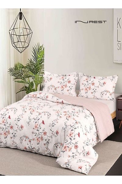 INREST طقم غطاء لحاف كاريبو (بدون حشو) ألياف دقيقة 100% مقاس كينج 230×250 سم - 3 قطع
