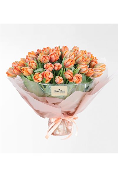 Rosebox 50 Adet Turuncu Lale Buketi