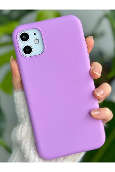 Go Aksesuar Iphone 11 Uyumlu Içi Kadife Leke Tutmaz Sıvı Silikon Lansman Kılıf