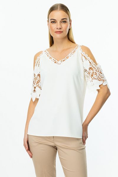 Ekol Off Shoulder Lace Blouse