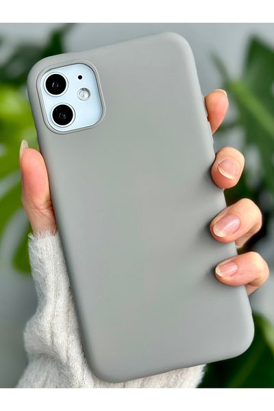Go Aksesuar حافظة إطلاق من السيليكون السائل المخملية المقاومة للبقع المتوافقة مع هاتف Iphone 11