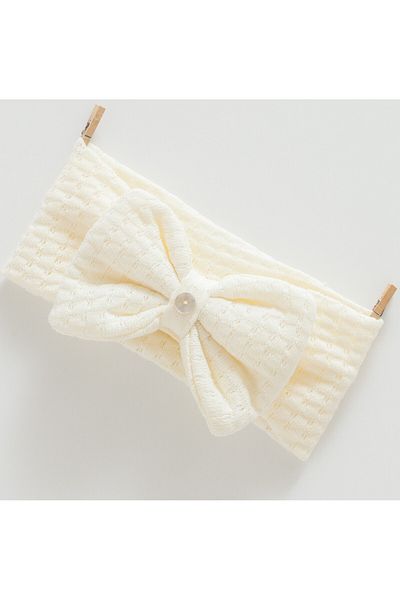 Caramell 100% Cotton Baby Girl Hair Band Bandana (0-24 Months Compatible)