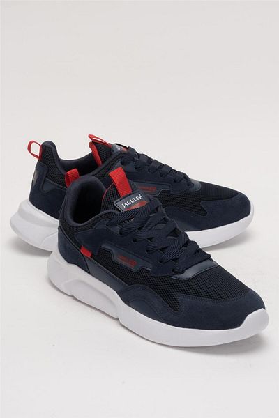 Liger Men's Daily Comfortable Walking Sports Shoes Dark Blue - Red