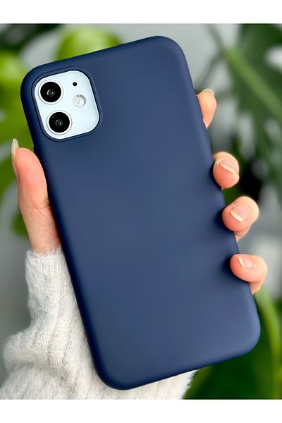 Go Aksesuar حافظة إطلاق من السيليكون السائل المخملية المقاومة للبقع المتوافقة مع هاتف Iphone 11