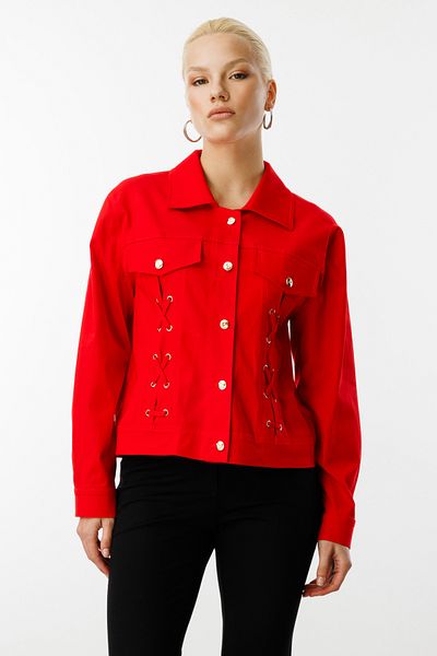 Ekol Buttoned Coat with Ornamental Cap Pocket