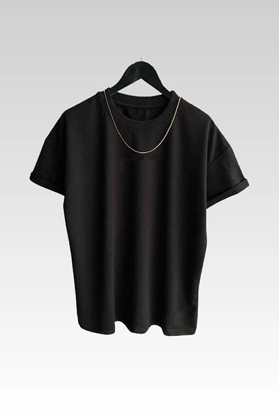 MODAGEN Μπλουζάκι Unisex Crew Neck Μωβ Μπλε Μαύρο Απλό 3 Πακέτο