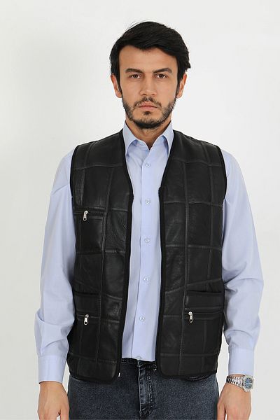 mansory exclusive Genuine Fur Leather Vest