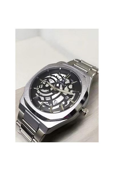 Rivoly Men's Stainless Steel Analog Quartz Date Display Watch Easy to Read Fashion Design Waterproof