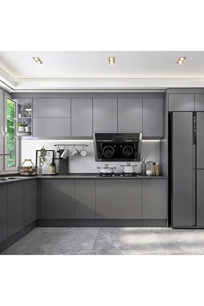 Viyens Buzdolabı ve Mutfak Kaplama Mat Folyo Antrasit 120 x 200cm