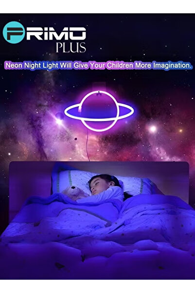 Primo Plus Planet Neon Signs Light for Wall Decoration Multicolour