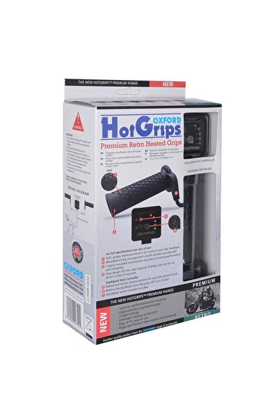 Oxford Motosiklet HotGrips Premium Retro Elcik Isitma EL693