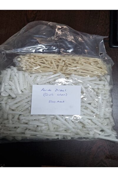 Bimsan Plastik Çivili Korniş Dübeli - 500 ADET PAKETLİ