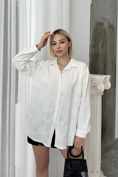 RB CLUB Cămașă Jacquard de damă cu modele florale