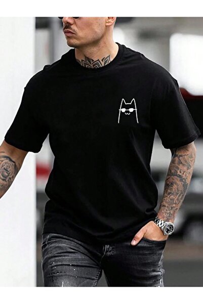 ZEMLİYA Unisex Oversize Crew Neck Printed T-Shirt