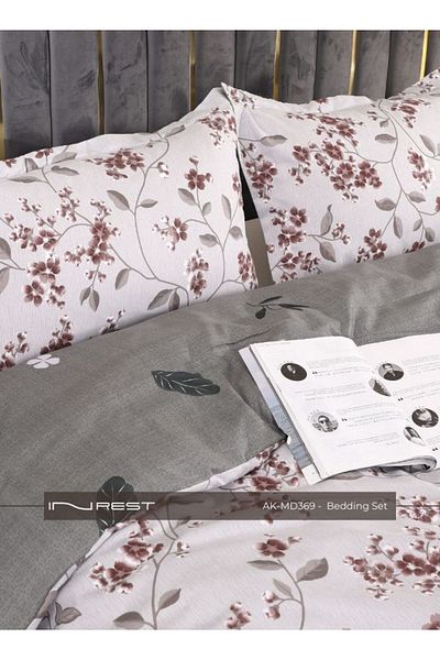 INREST طقم غطاء لحاف ليني (بدون حشو) مصنوع من الألياف الدقيقة 100% مقاس كينج 230×250 سم - 3 قطع