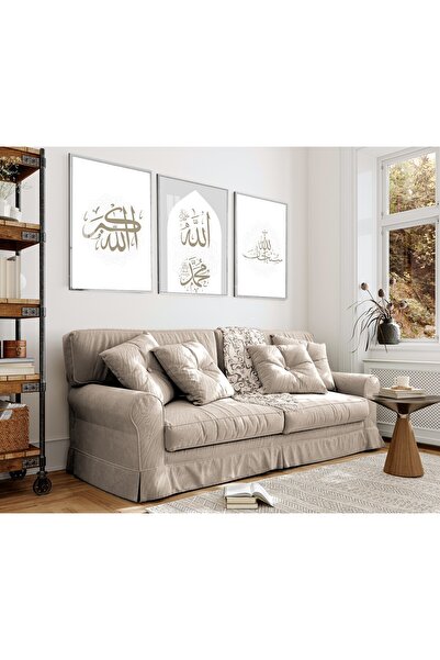 Harika bir ev Hari̇kabi̇rev | White-Grey Subhanallah-Allahekber Combination |...