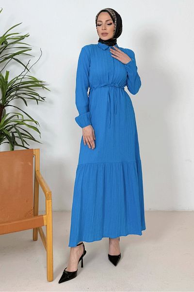 Bestenur Indigo Marine Shirt - Φόρεμα πέτο 1367