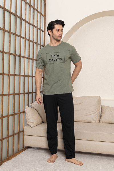 Ayans Pijama Combed Cotton Men's Single Jersey (Summer) Pajama Set