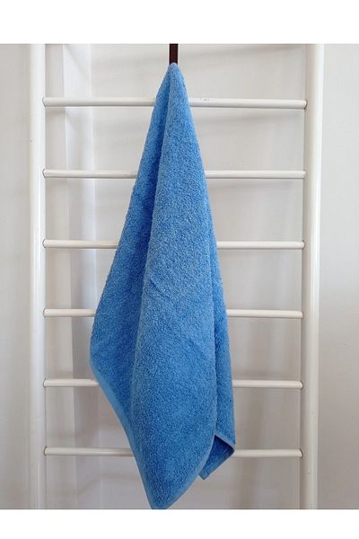 powerdex Blue Sports Fitness Stain-Repellent Hairdresser Barber Towel 45X90 cm 195 Gr 100% Cotton