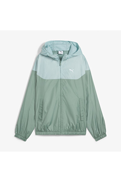 Puma Γυναικείο πράσινο αδιάβροχο παλτό Ess Relaxed Windbreaker