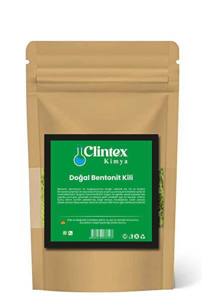 Clintex Kimya Doğal Bentonit Kil Toz 1 Kg