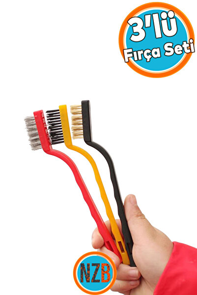 NZB مجموعة فرش سلكية مكونة من 3 فرش متعددة الاستخدامات للمطبخ والتنظيف